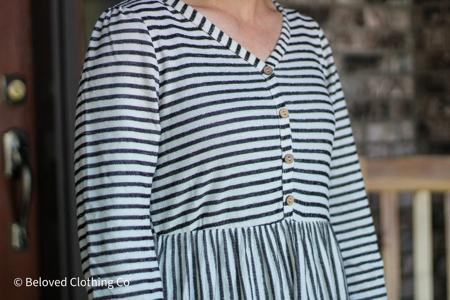Striped Midi Dress