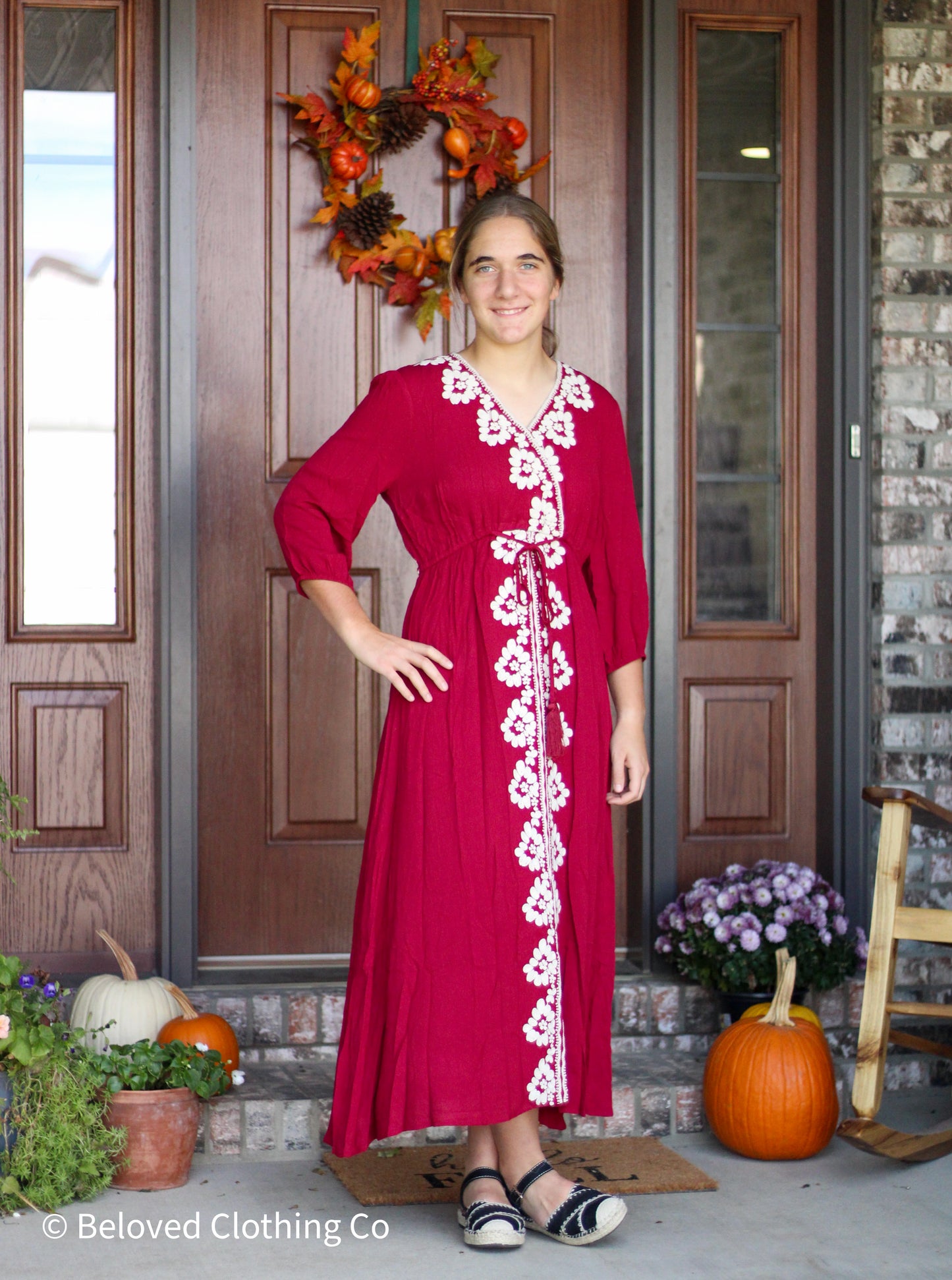 Embroidered Flower Dress