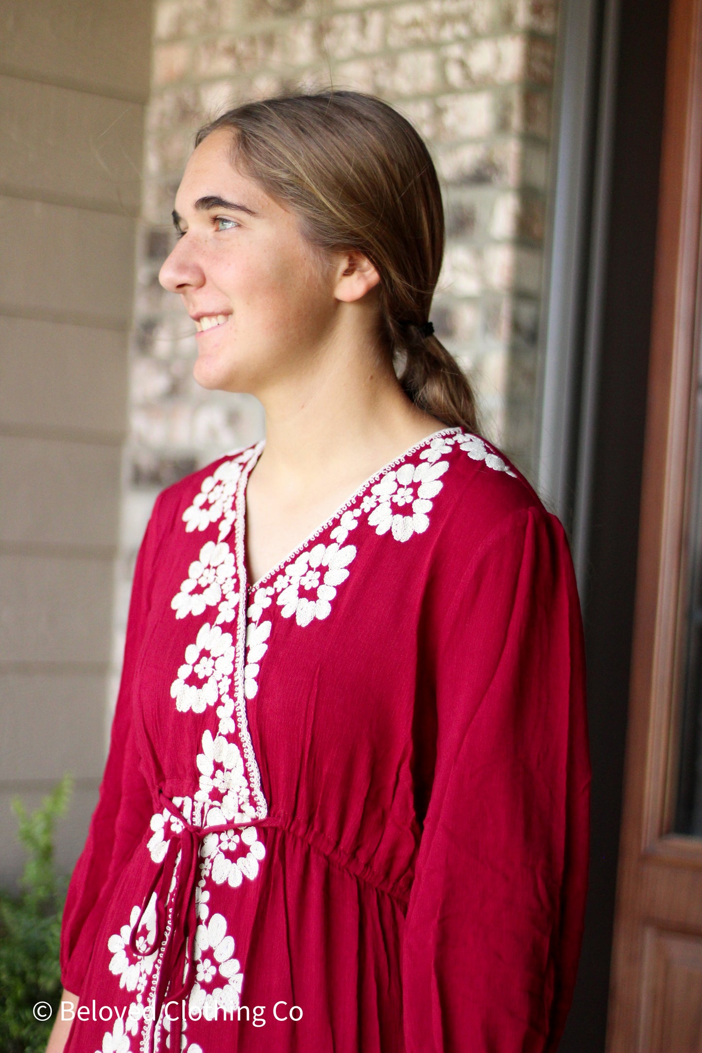 Embroidered Flower Dress