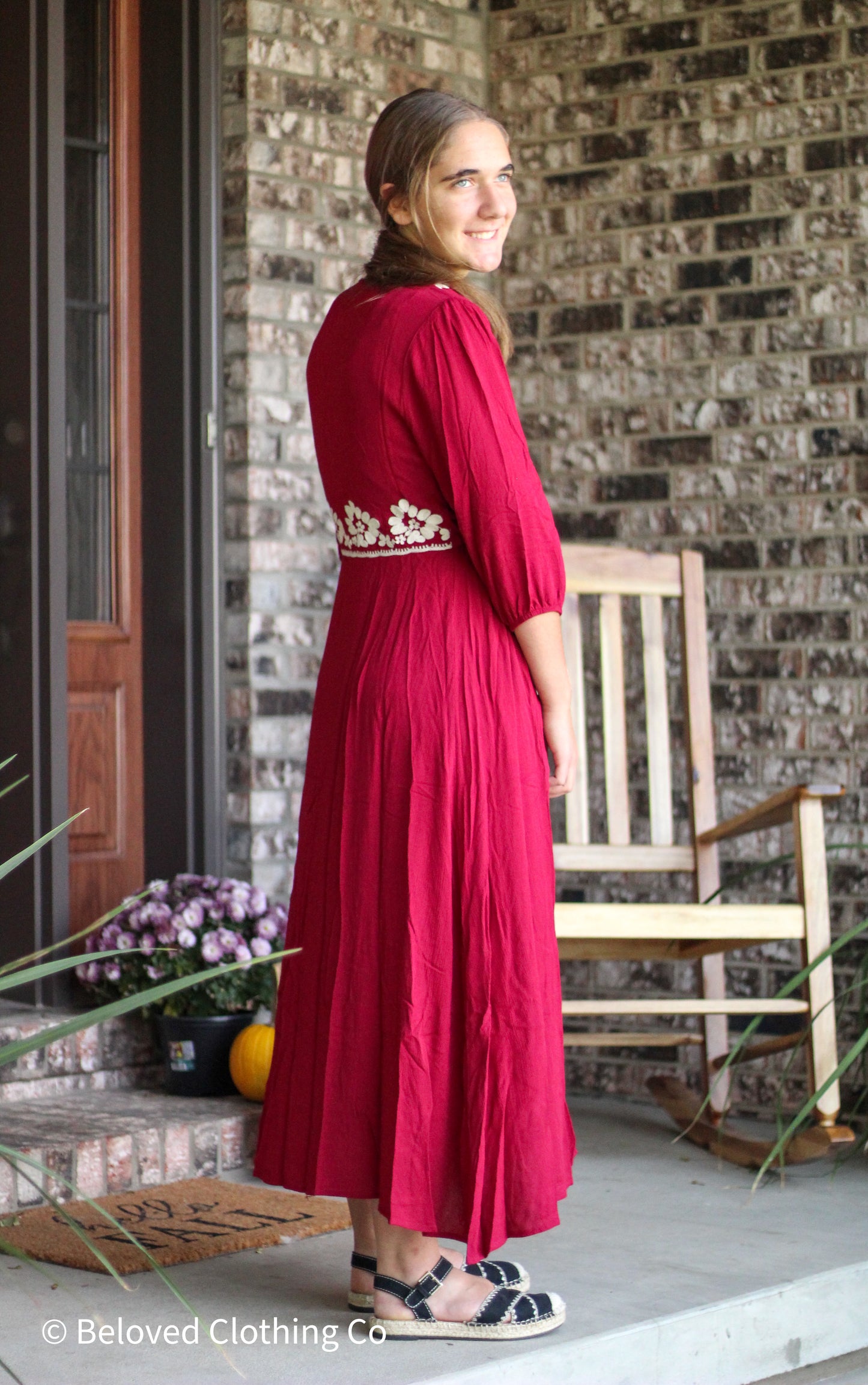 Embroidered Flower Dress
