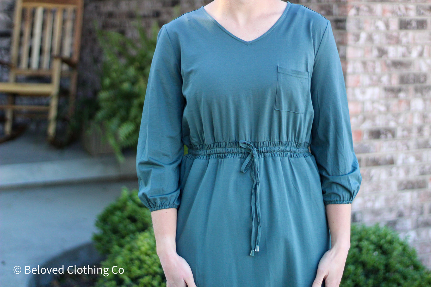 "Ashley" Long Sleeve Midi Dress