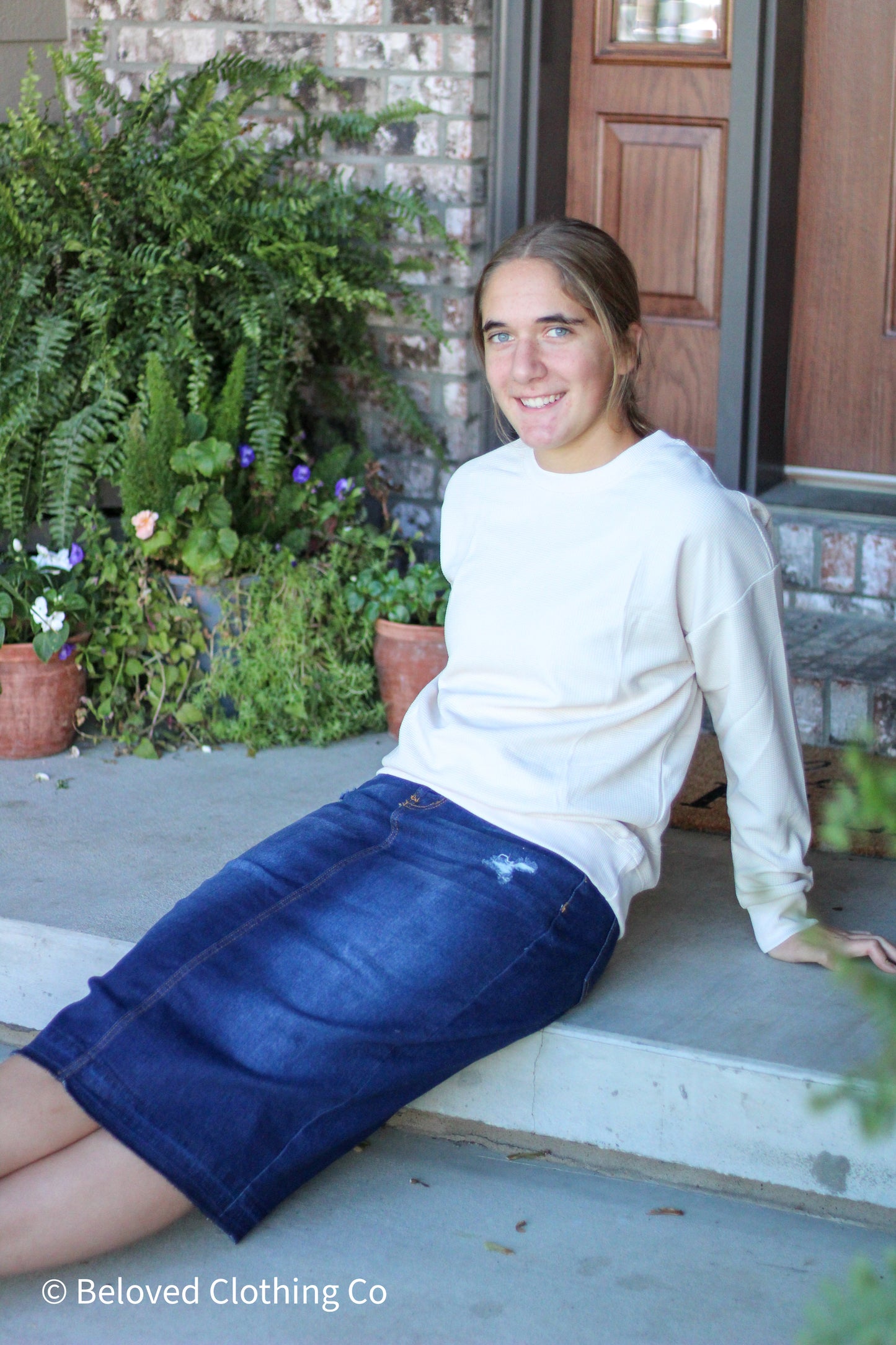 Waffle Texture Pullover