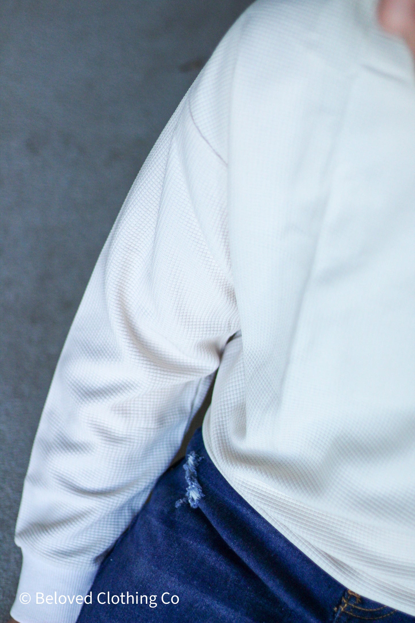 Waffle Texture Pullover