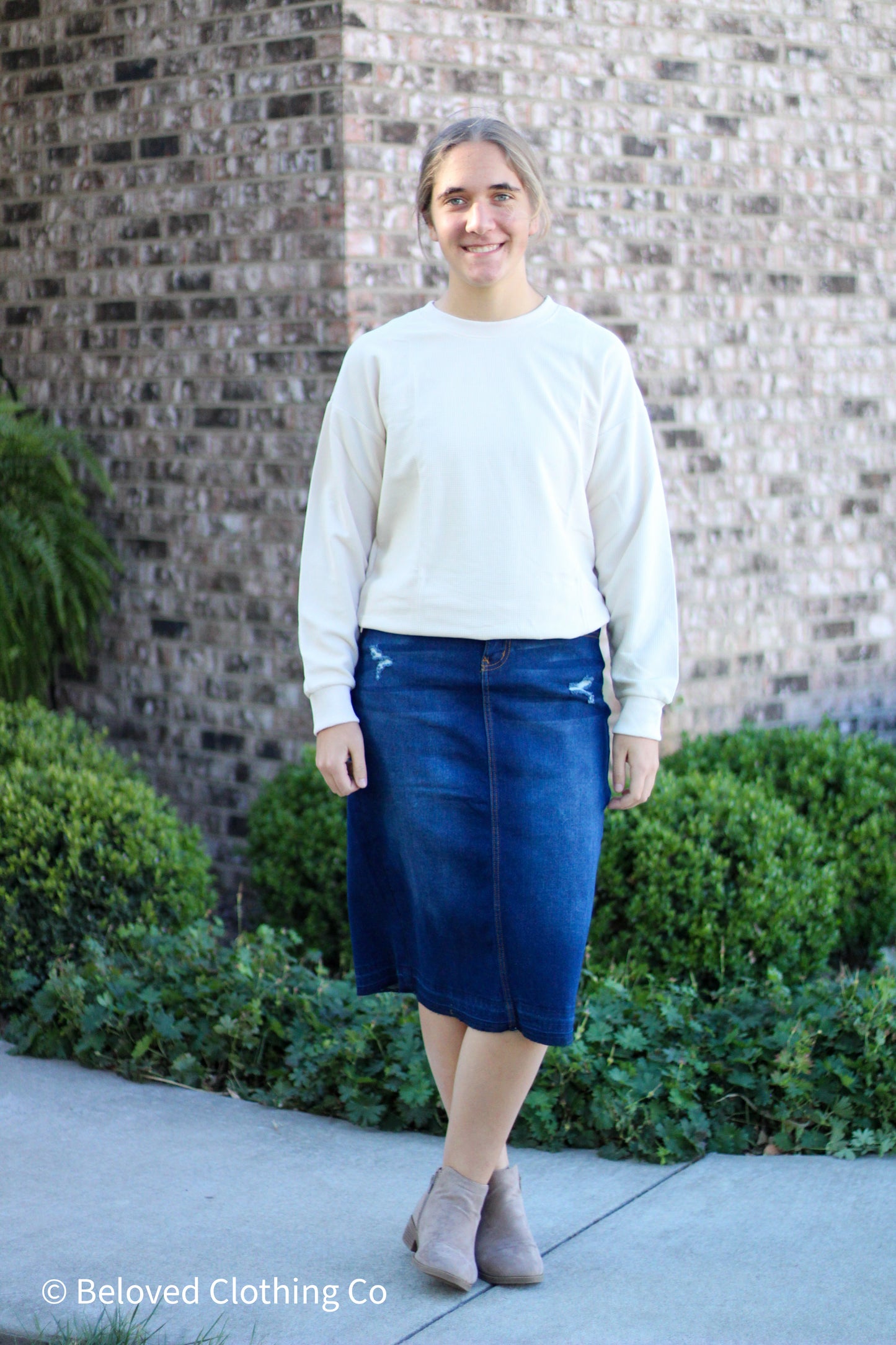 Waffle Texture Pullover