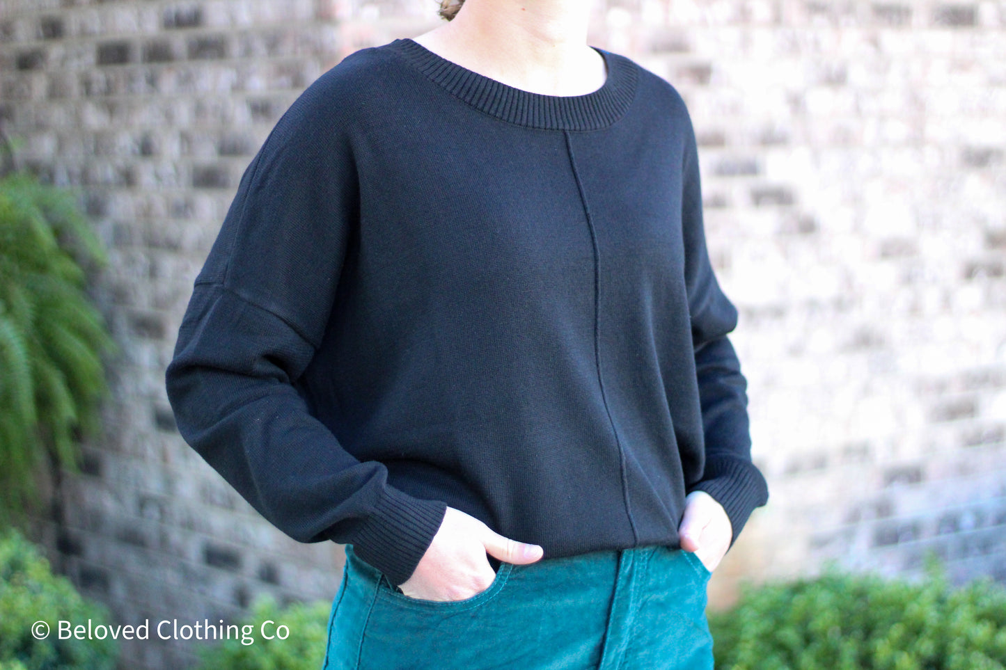 Cozy Extended Shoulder Sweater