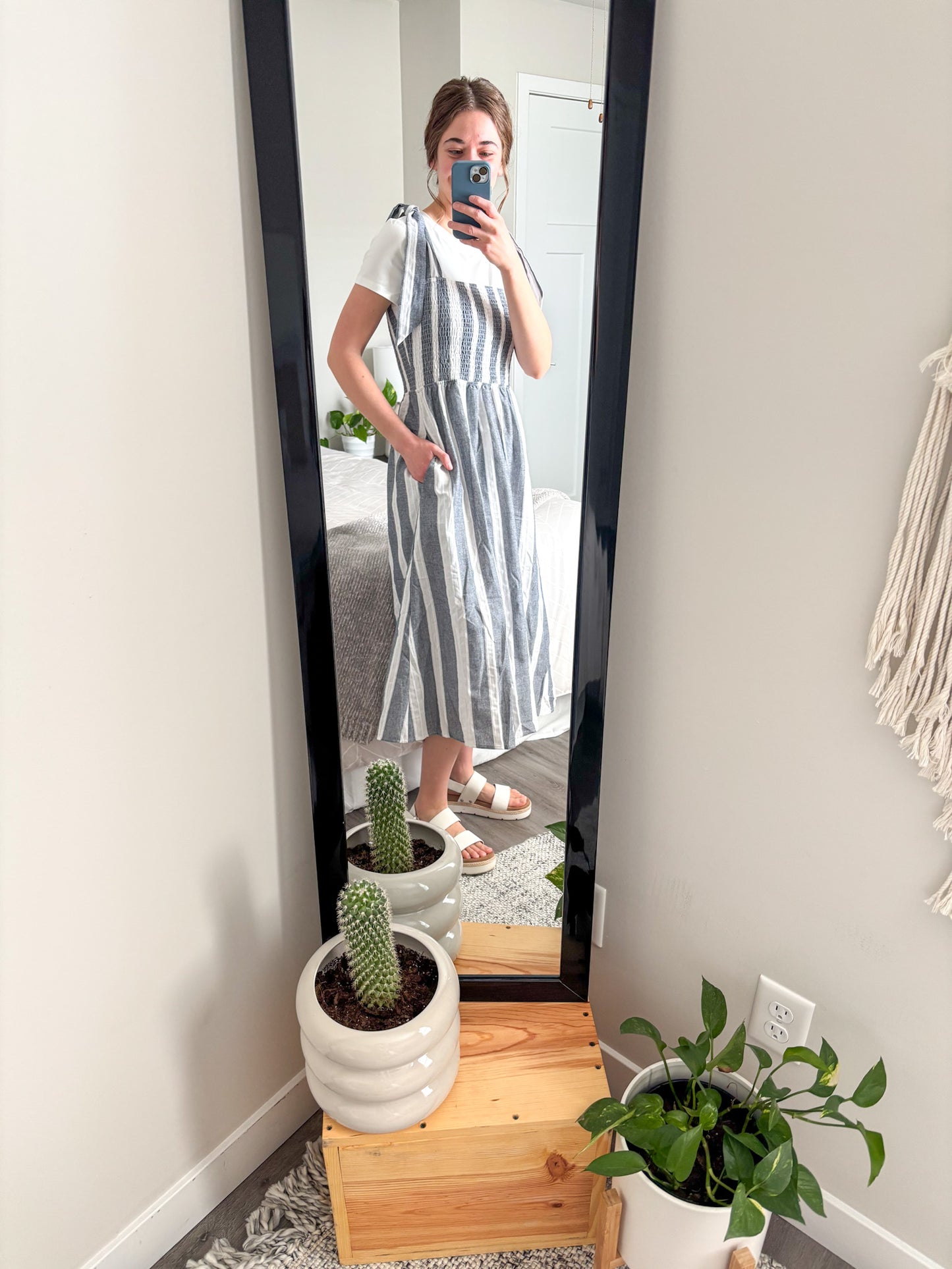 Harbor Stripe Midi Dress