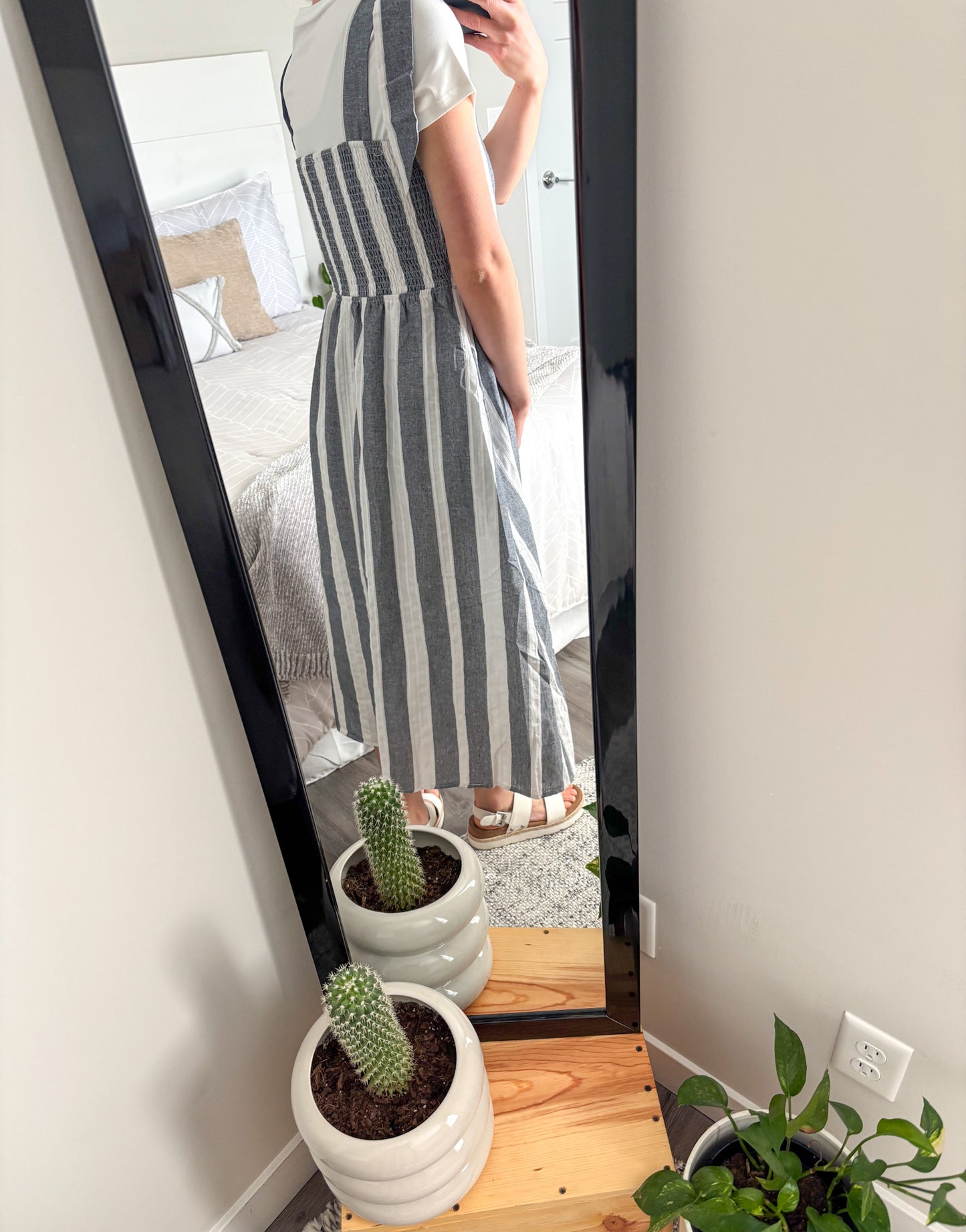 Harbor Stripe Midi Dress