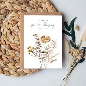 Thank You - You Are A Blessing Greeting Card
