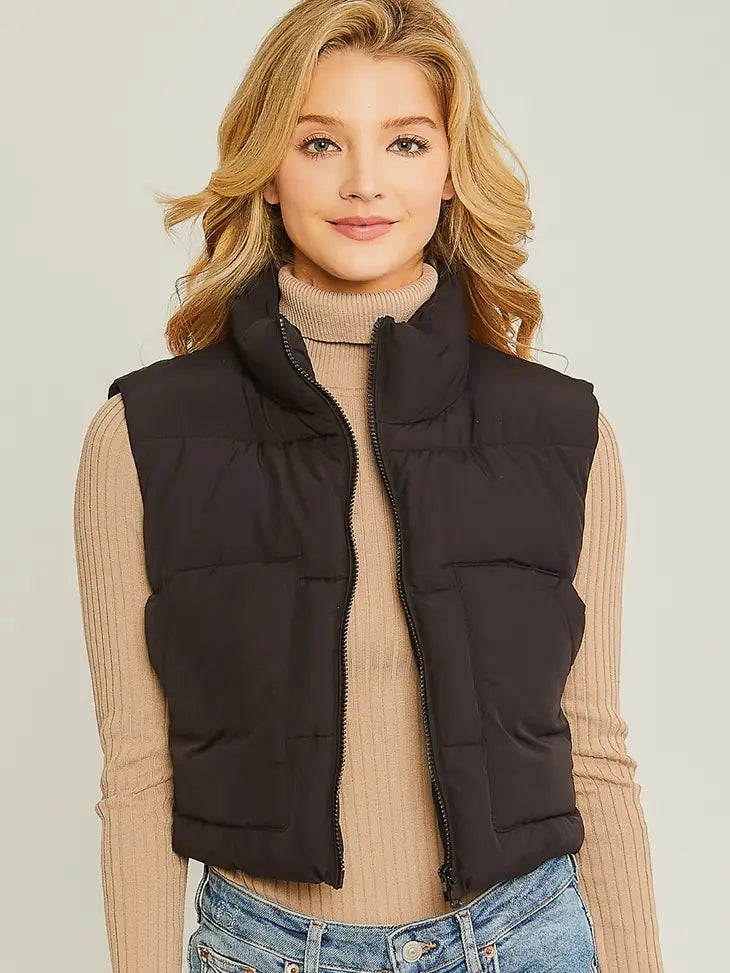 Puffer Vest with Pockets