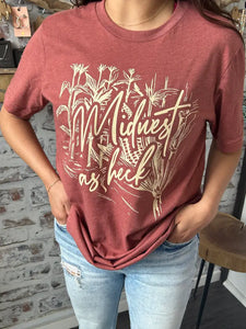 "Midwest As Heck" Graphic Tee