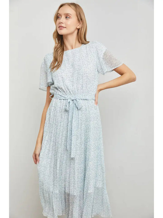 The "Aspen" Dainty Floral Midi Dress