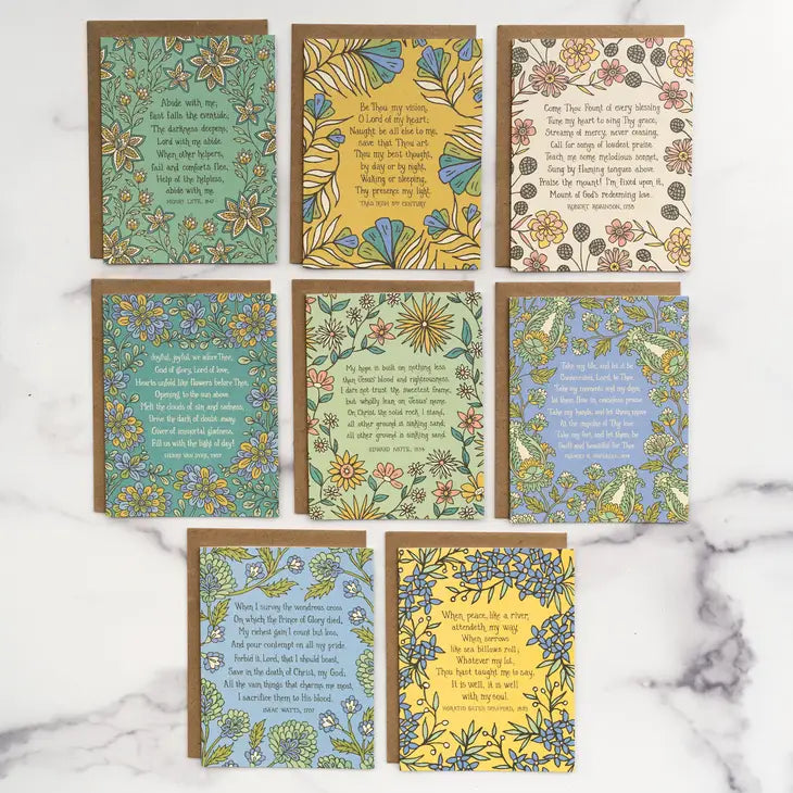 8 Hymn Greeting Card Sets