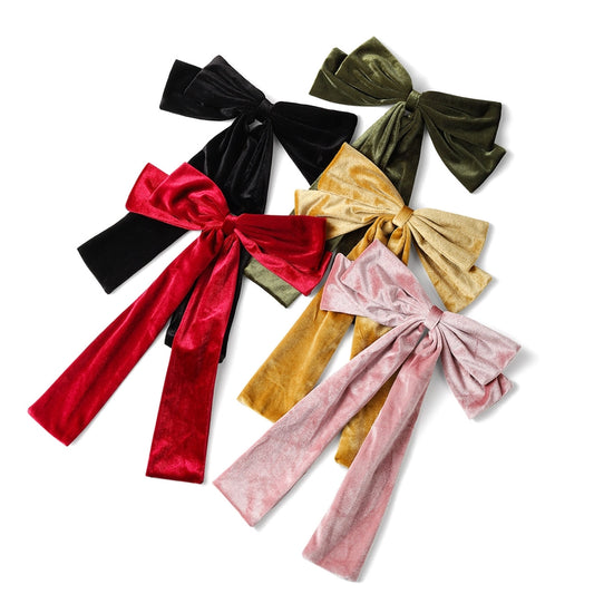 Velvet Ribbon Hair Bow