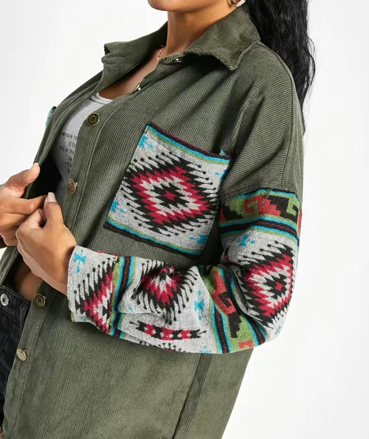 Aztec Corduroy Jacket