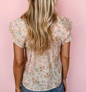 Floral Button Blouse