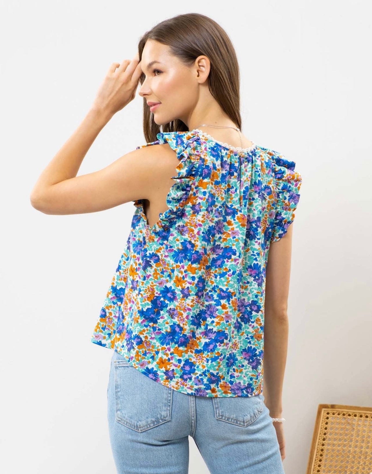 Floral Woven Tank