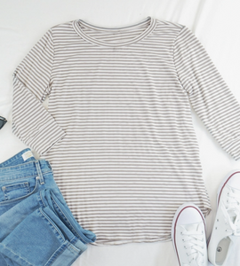 Striped Long-Sleeve Top