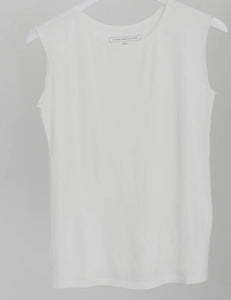 French White Modest Layering Tank